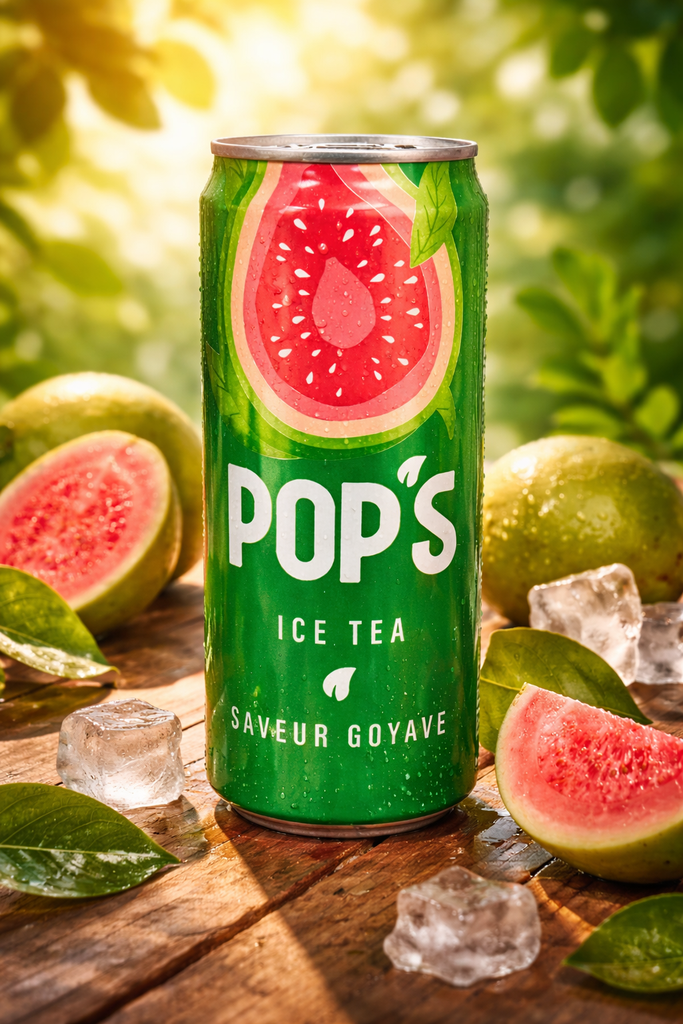 Pop's Ice Tea Goyave - Canette 330ml